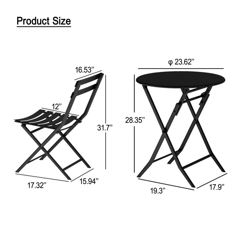 Vyas Metal Bar Set with Stools