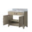 Meuble-lavabo simple avec plateau en marbre-1996778602