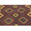 Tapis de zone en laine 5 pi 2 po x 8 pi à main one-of-kind noué la bourgogne Lorain