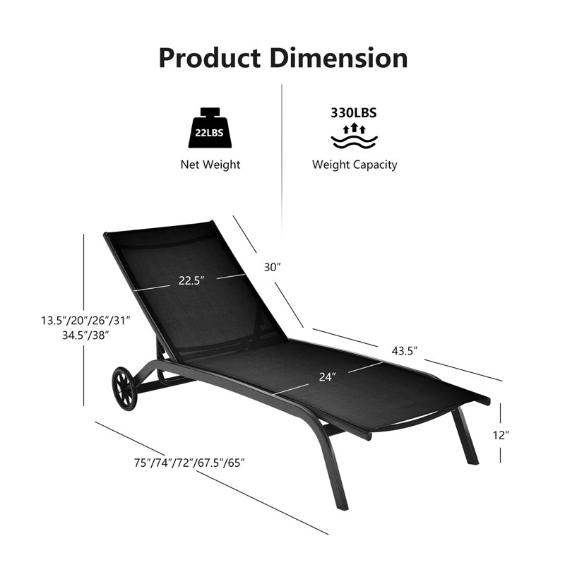 Chaise longue simple Firganza