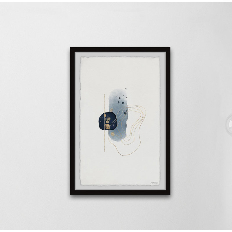 Shapes And Ink - Single Picture Frame Print, 61cm H x 41cm W x 3.81cm D