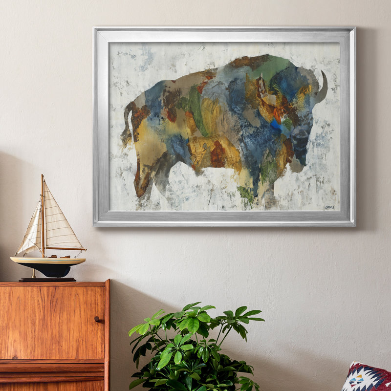 «Plains Icon», reproduction sur toile encadrée, H 22,5 po x l 30,5 po x P 1,5 po, Toile avec cadre argenté