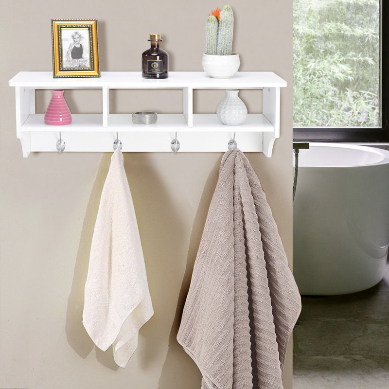 Portemanteau mural Standwood, Blanc