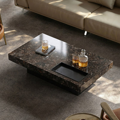Italian minimalist marble coffee table