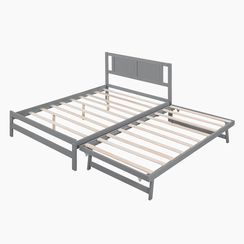 Cara Platform Bed, Gray