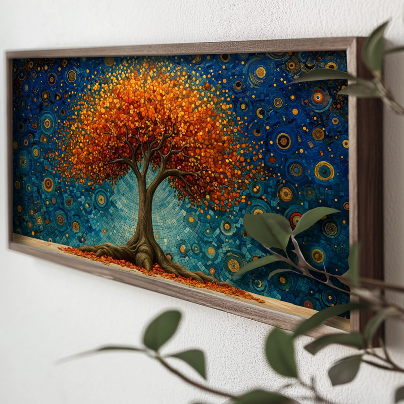 Élégante peinture encadrée décorative, 23,6 po x 47,2 po x 0,1 po | 100% panneau de fibres à densité moyenne de 3 mm d'épaisseur, magnifiquement encadré en 100% épinette | Parfait pour la décoration de la maison ou du bureau, ajoute style et sophistication à tout espace