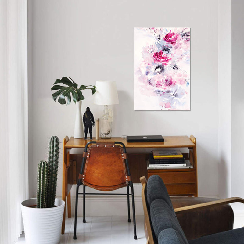«Minimalist Bouquet II» par Lesia Binkin, impression sur toile tendue, H 18 po x l 12 po x P 1,5 po, Toile tendue