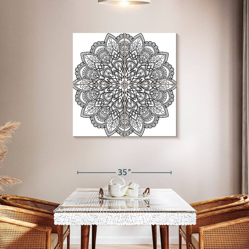 Mandala méditatif Kerner, H 38 po x l 38 po