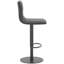 Mootrey Swivel Upholstered and Faux Leather Adjustable Height Bar Stool with Steel Frame-1535693985