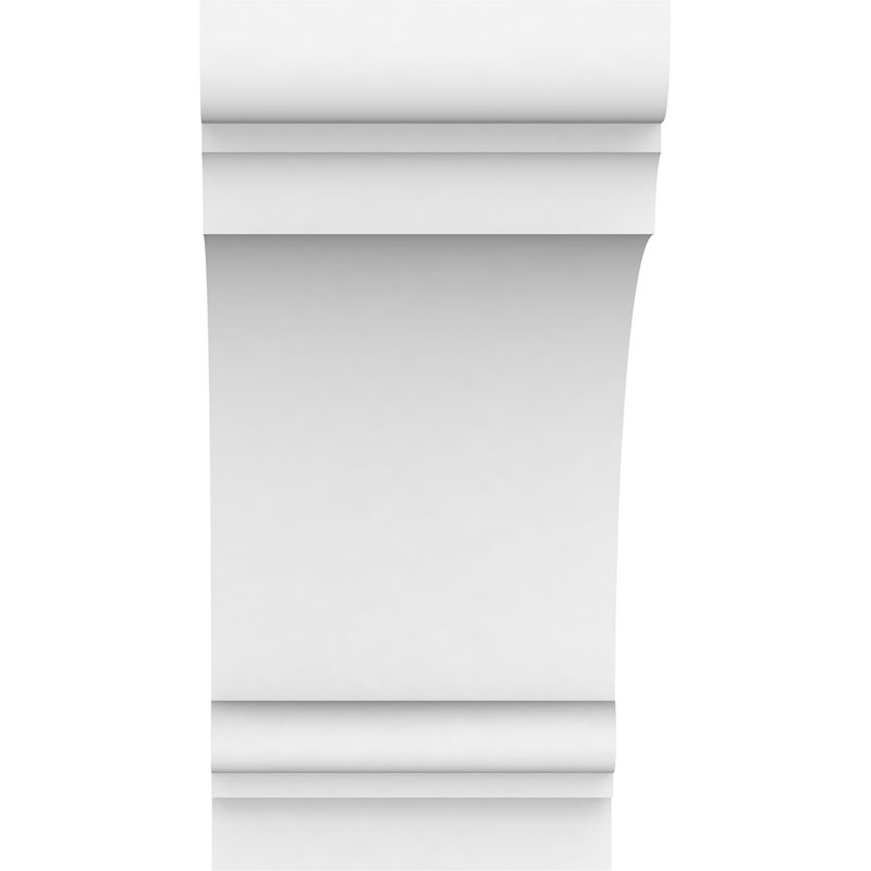 Standard Hughes Architectural Grade PVC Bracket, 7" H x 3.5" W x 7" D