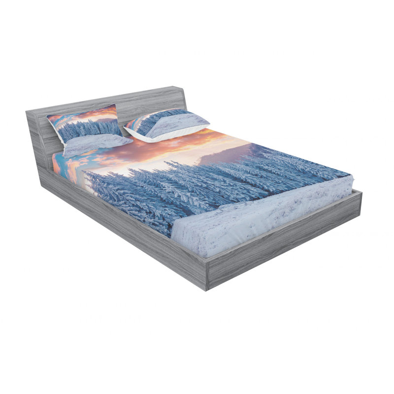 Microfiber Sheet Set, Queen Sheet Set with Fitted Sheet