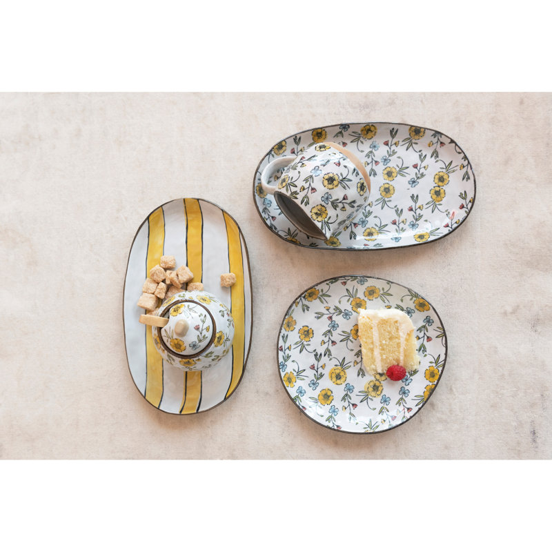 Sugar And Creamer Set with Lid