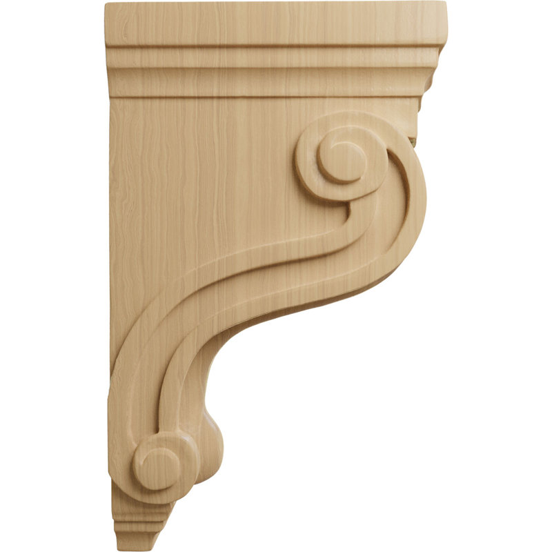 Corbeau traditionnel de Boston, Cerisier, H 10,5 po x l 3,375 po x P 6,5 po