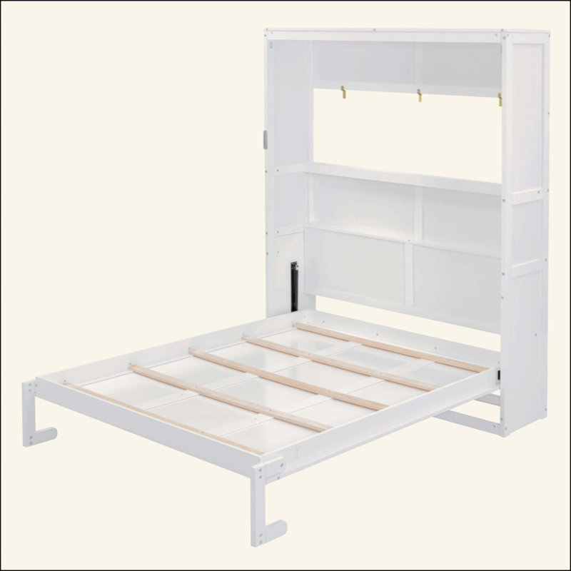 Lit escamotable mural avec tablettes Murphy