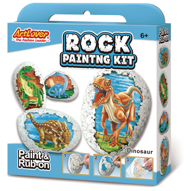 Ensemble de peinture rupestre - dinosaure B