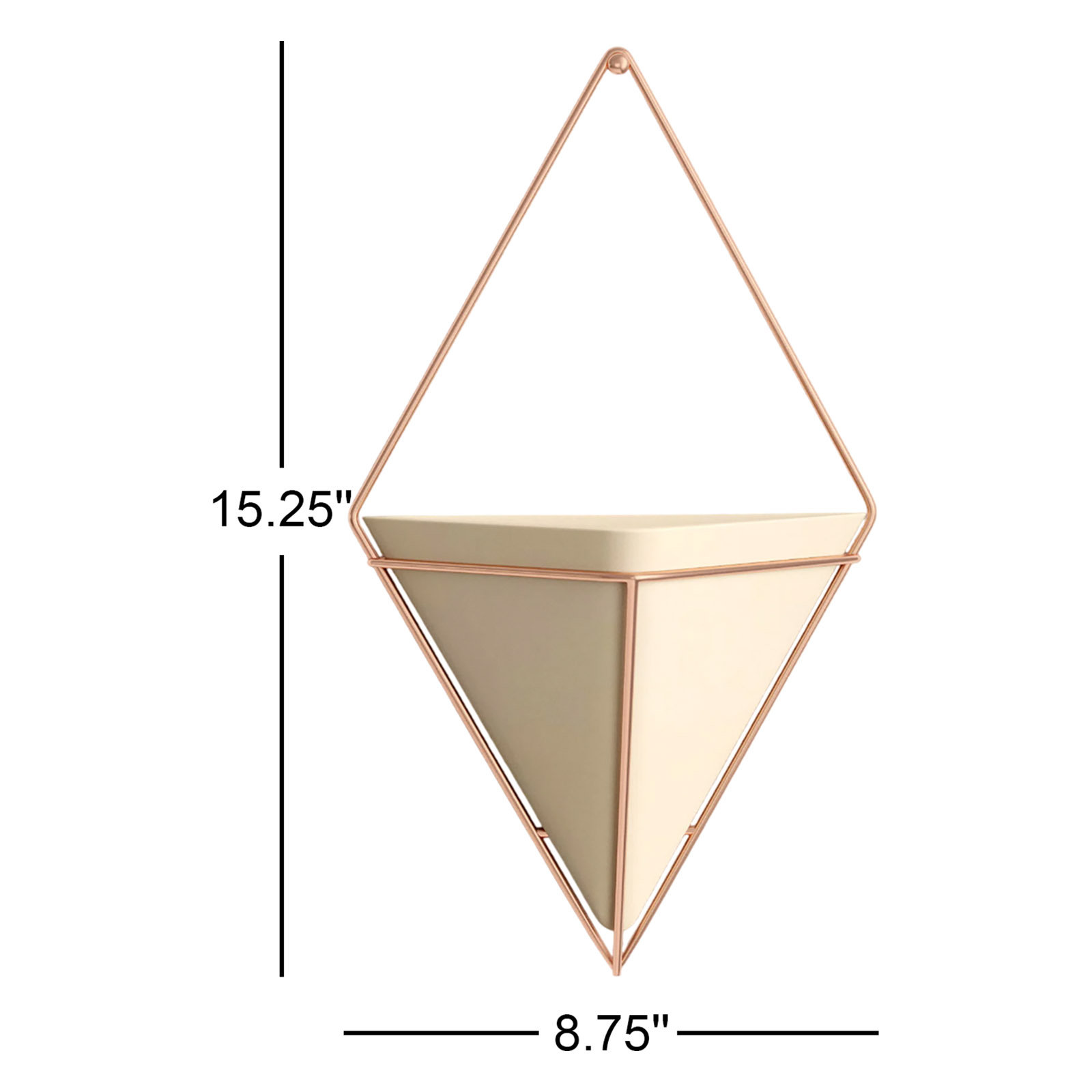 Umbra Trigg Wall Decor, Concrete/Copper