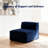38" Luxury Armless Module Sofa Chair For Living Room, Comfy Cloud, No Assembly Required, Modern Modular Sofa With Deep Seat, Upholstered Plush Couches-1089369863