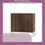Buffet 31,5 "Mid-Century avec buffet et rangement, tablettes réglables