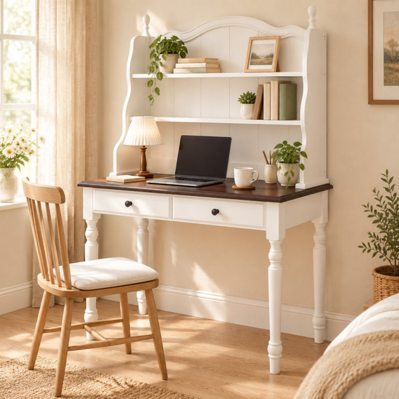 Coiffeuse Bureau d'ordinateur, Blanc
