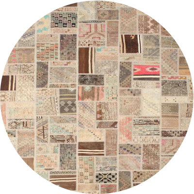 Tapis brun/vert/gris zone contemporaine