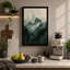 Misty Mountain Layers Scandinavian - Wrapped Canvas-131764539-131764540