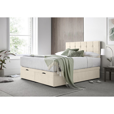 Cube Naple Divan End Lift with 24" Headboard on Struts