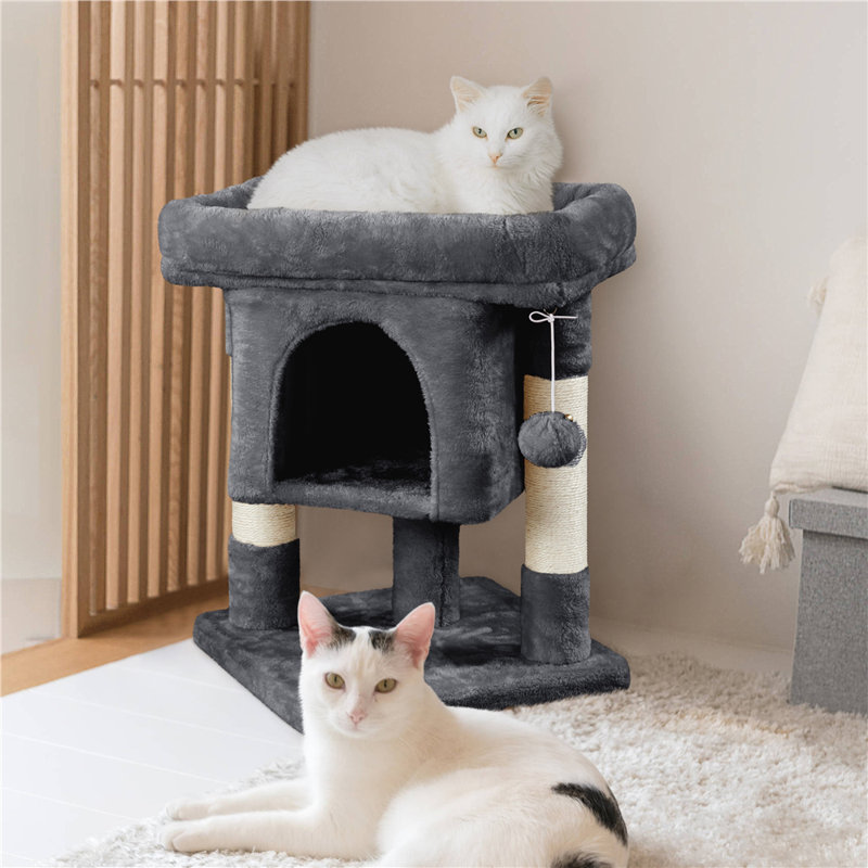 color 59cm Cat Tree, Dark Grey