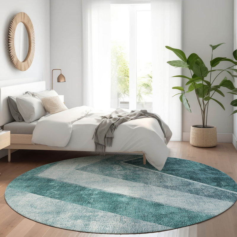 Tapis intérieur / extérieur Berneda, Rond 8 pi