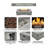 56" Lightweight Concrete Propane Fire Pit Table, 50,000 Btu Rectangular Outdoor Gas Firepit With Cover And Lava Rocks, Seats 4-6, Light Grey-1773725161