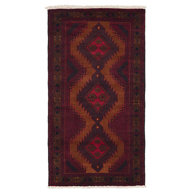 Teimani Burnt Orange Rug 3'4" x 6'0"