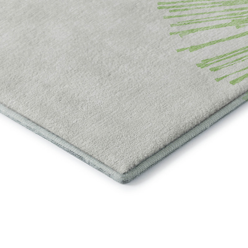 Premium Machine Washable Cerrito Aloe Rug, Runner 2'3" x 7'6"