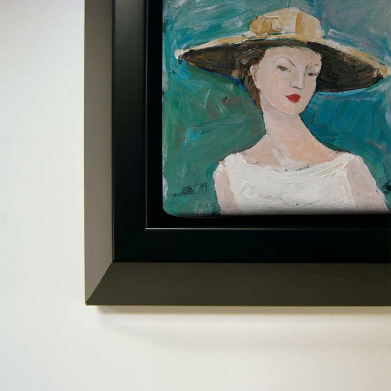 «Flea Market Portrait I» par Avery Tillmon - impression sur toile, 28" H x 28" W, Black