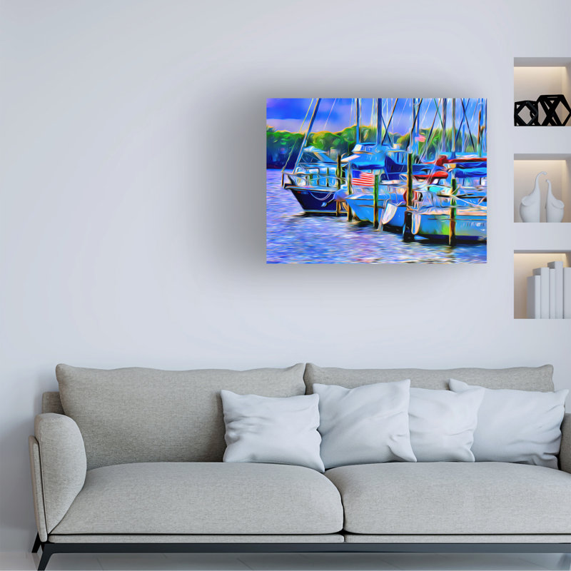 «Florida Harbor 02» par Martin Fine Photographie, impression sur toile tendue, H 24 po x l 32 po