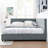Full Size Upholstered Tufted Bed Frame, Sofa Bed Frame With Comfortable Backrest And Armrests, Full Size Bed For Bedroom, Living Room,Velvet(80.5''*59''*30.5'')-301406522-301406520