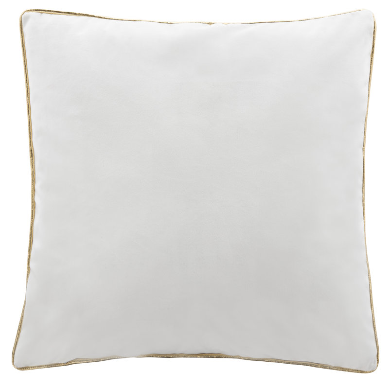 Embroidered Reversible Throw Pillow