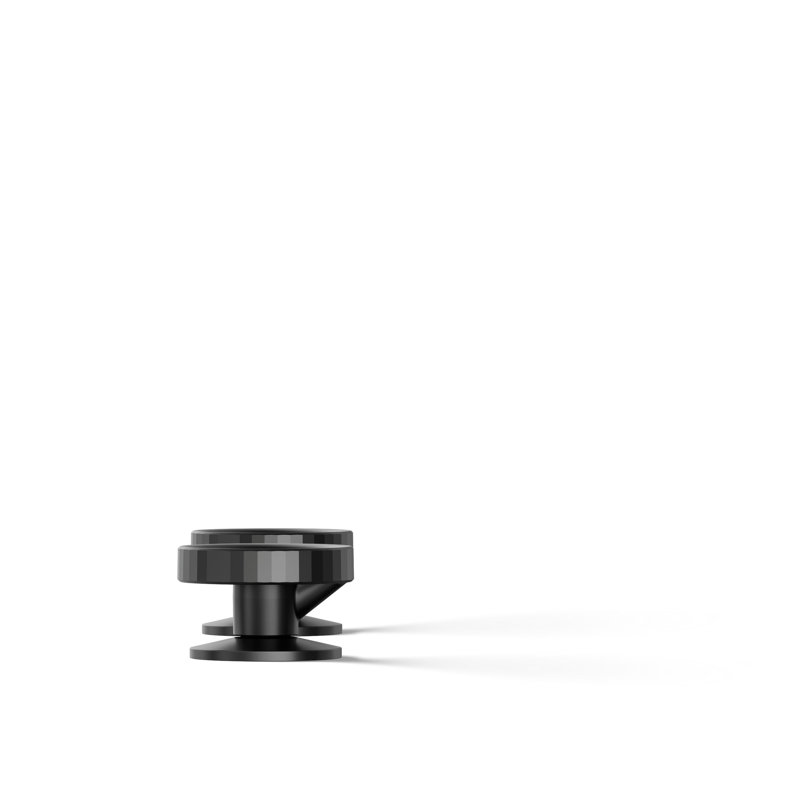 Components™ Bathroom Sink Handles with Industrial Design, Matte Black