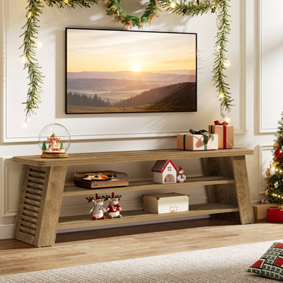 3-Tier TV Stand with Storage Shelves