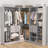 Natashia 71'' - 110'' W  Freestanding Closet System with Drawers-691474136