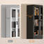 Bibliothèque standard H 70,9 po x l 23,6 po avec porte en verre-1574071342