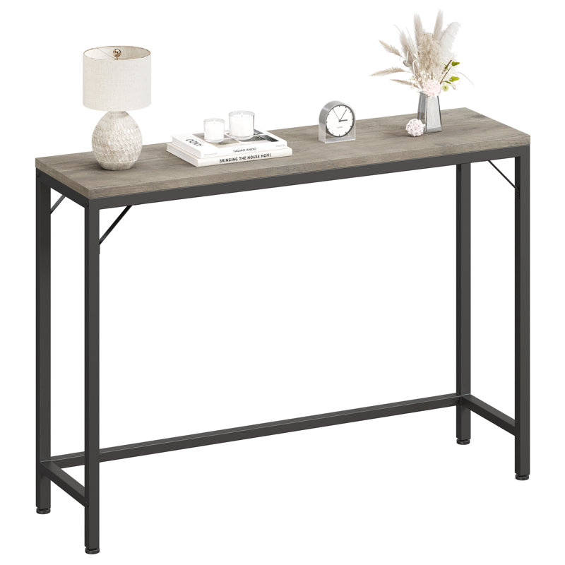 Hemi 39.37'' Console Table, Gray