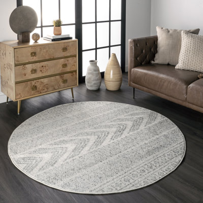 Tapis géométrique gris Berger