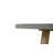 Elementi Home Verona 48" Round Space Grey Concrete Dining Table for Indoor and Outdoor Use