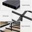 Queen size wooden bed with sturdy legs-187357064