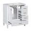 Ensemble de meuble-lavabo moderne 30 "avec lavabo - porte à fermeture douce et 3 tiroirs, structure en bois massif-1603739056