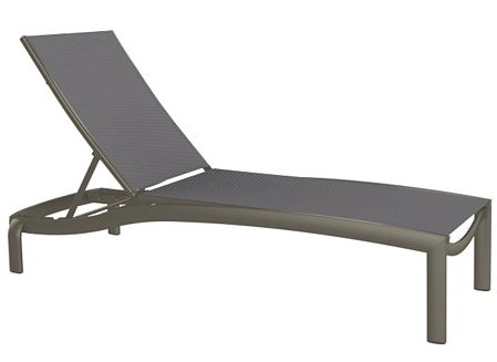 Kor Outdoor Metal Chaise Lounge, Rincon, Mocha