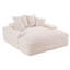 Chaise longue surdimensionnée Calden avec coussins détachables et tissu velours côtelé-120165242