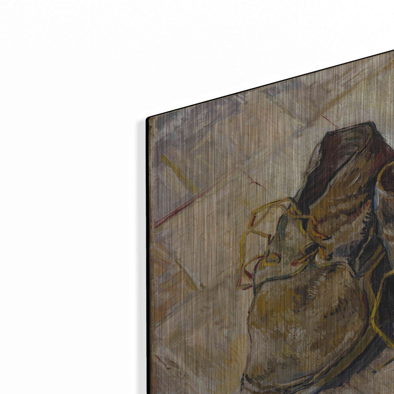  «Chaussures» par Vincent Van Gogh, art mural en métal, 24 po x 16 po, H 16 po x l 24 po