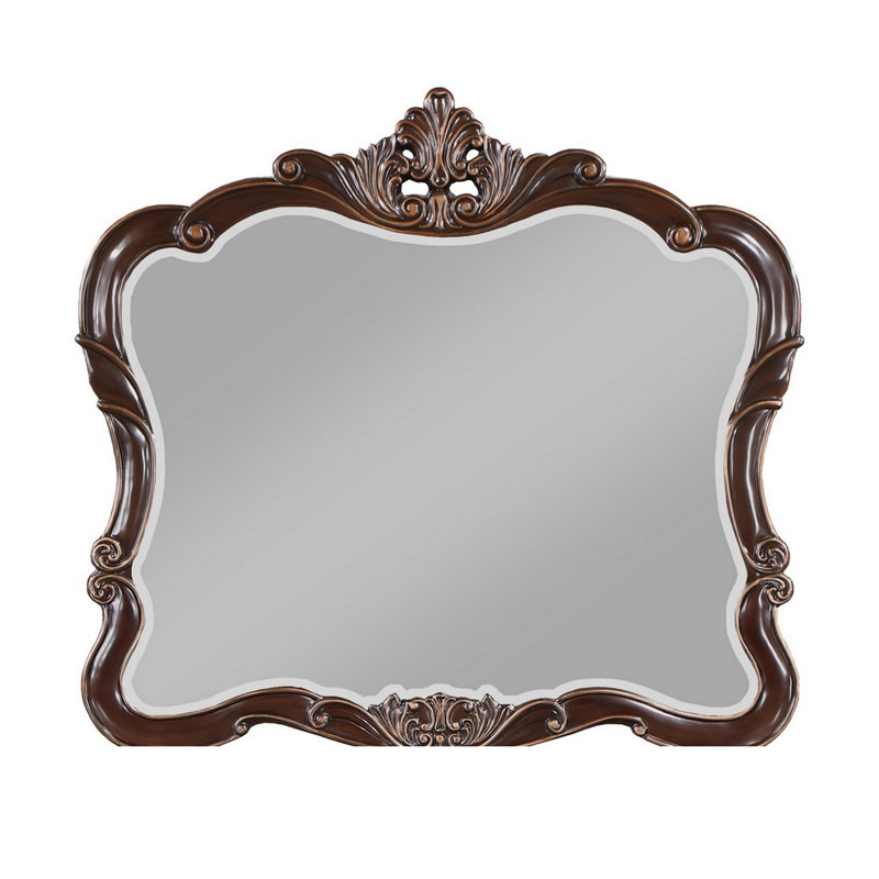 Leon Solid Wood Frame Rectangle Mirror