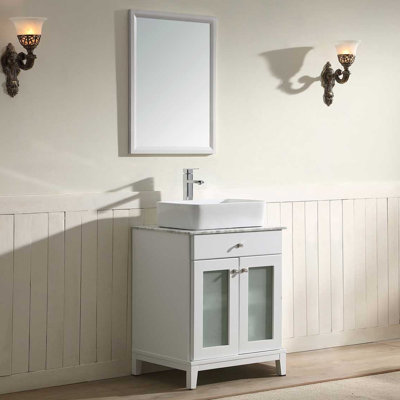 Julie 24" Single Bathroom Vanity Set with Mirror