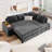 L Shaped Couch With Pull Out Bed And Storage Sectional Sleeper Sofa With Hidden Storage-132198947